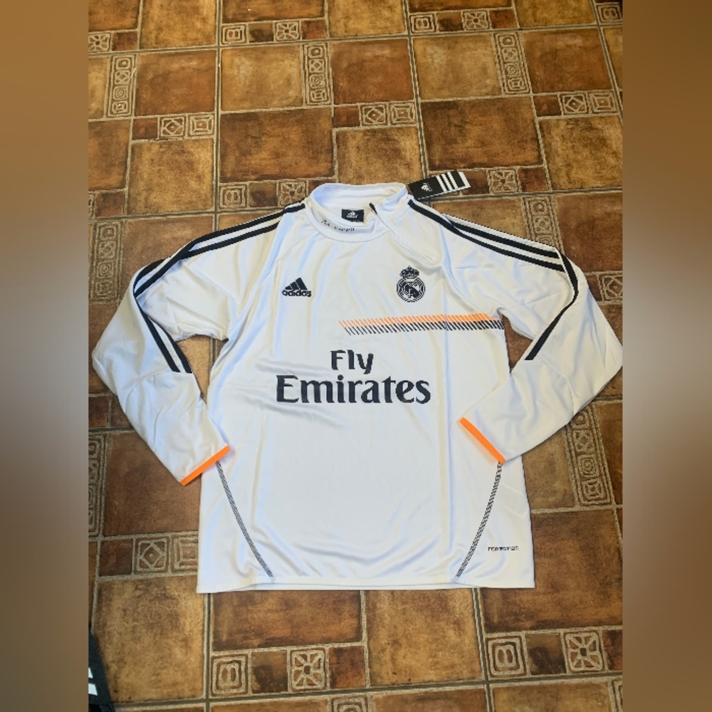 Adidas Real Madrid 2022 Long Sleeve Quarter Zip Training Jacket Size M